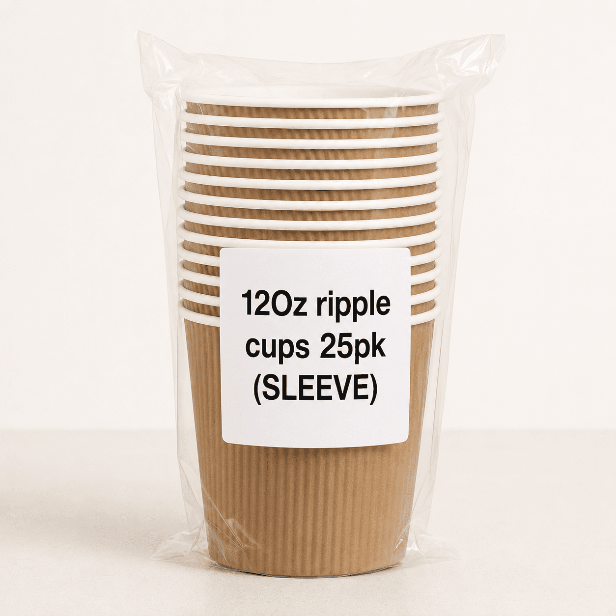 12oz ripple cups 25pk (SLEEVE) - Image 1