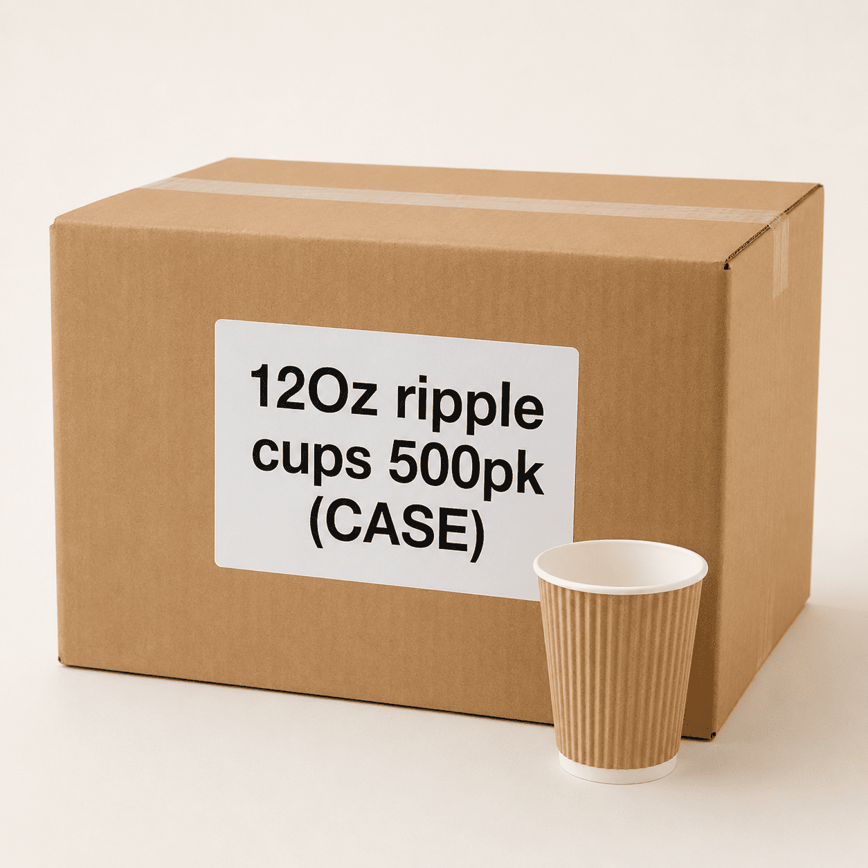 12oz ripple cups 500pk (CASE) - Image 1