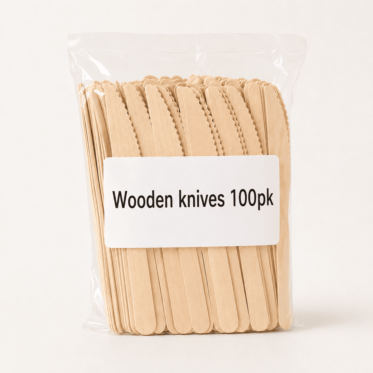 Wooden knives 100pk - Image 1