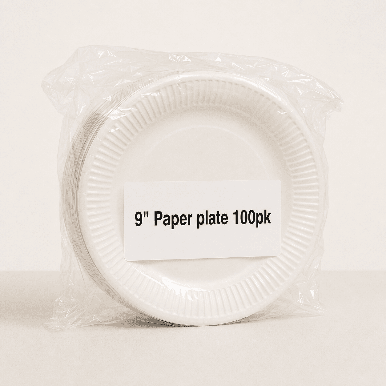 9" Paper plate 100pk - Image 1