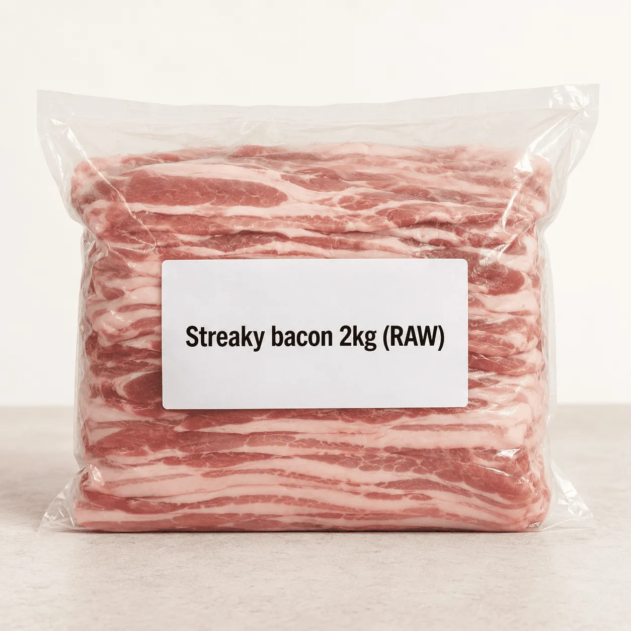 Streaky bacon 2kg (RAW) - Image 1