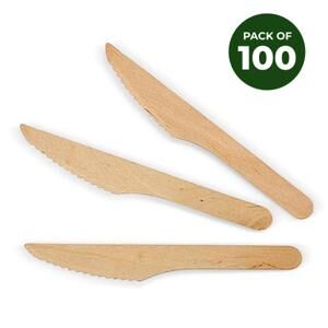WOODEN KNIVES 100PK - Image 1