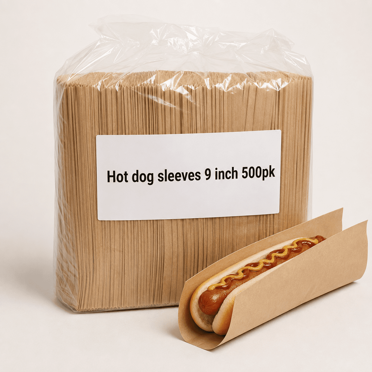 Hot dog sleeves 9 inch 500pk - Image 1