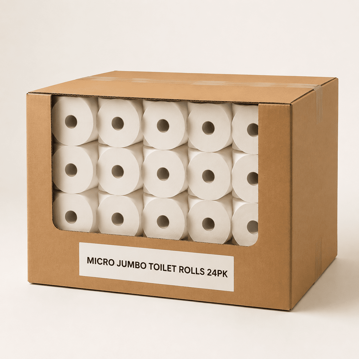Micro jumbo toilet rolls 24pk - Image 1