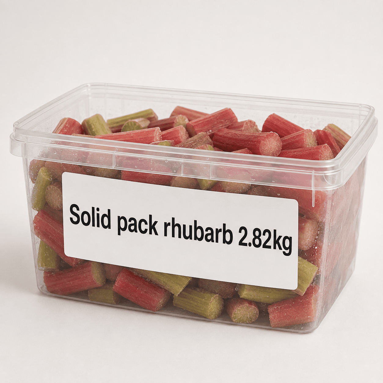 Solid pack rhubarb 2.82kg - Image 1