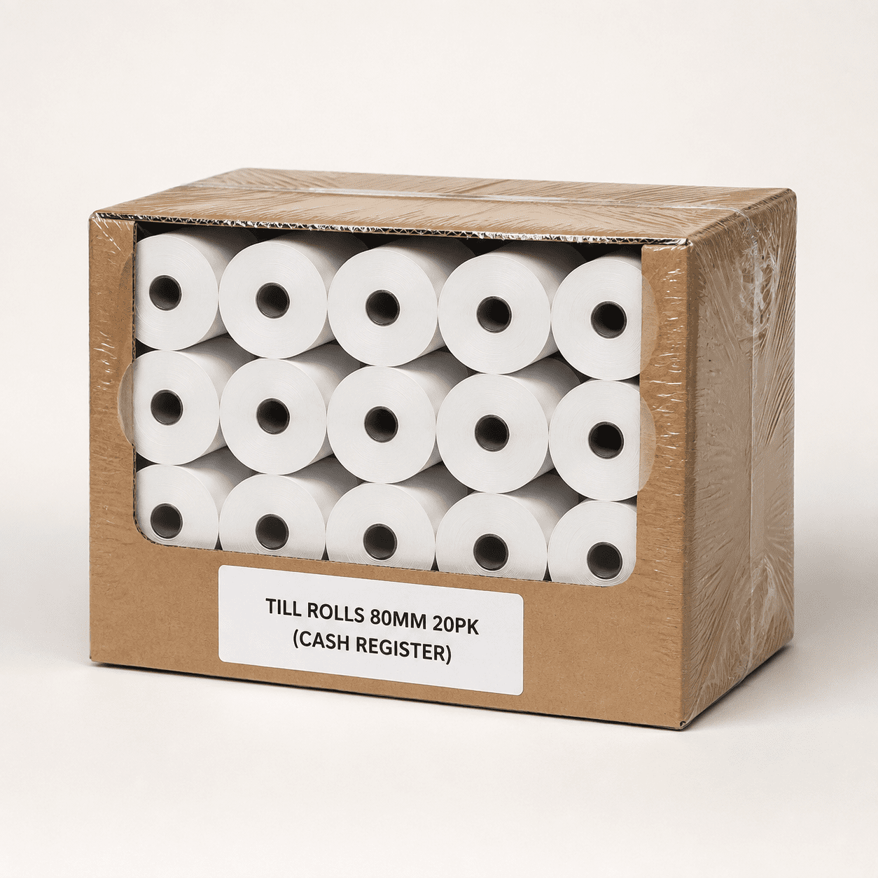 Till rolls 80mm 20pk (CASH REGISTER) - Image 1