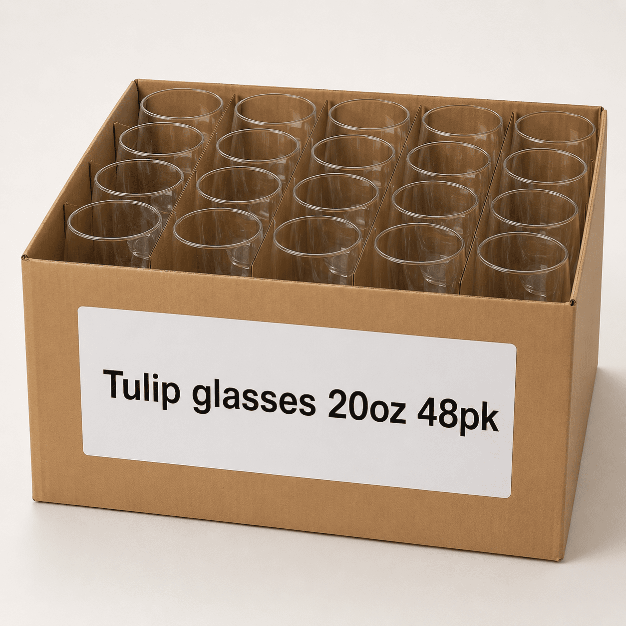 Tulip glasses 20oz 48pk - Image 1