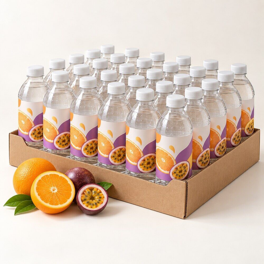 flavoured-water-orange-passion-fruit Flavoured water 24x500ml (ORANGE & PASSION FRUIT) - Image 1
