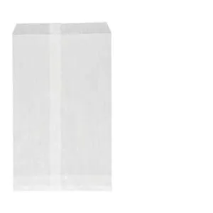10" WHITE PAPER BAGS 1000PK (GREASEPROOF) - Image 1