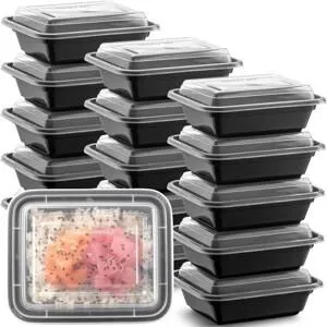 12OZ MICROWAVE CONTAINER & LIDS 50PK - Image 1