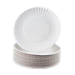 6" PAPER PLATE 100PK - Image 1
