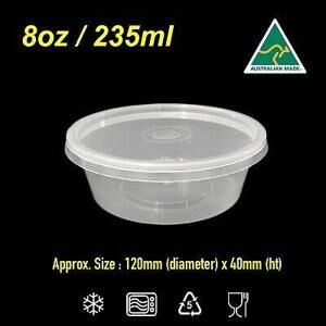 8OZ MICROWAVE CONTAINER & LIDS 50PK - Image 1