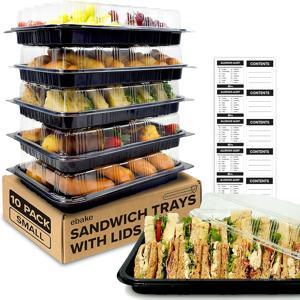 BUFFET PLATTERS & LIDS 10PK (MEDIUM) - Image 1