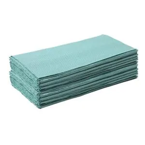 C FOLD HAND TOWELS 2400PK (GREEN) - Image 1