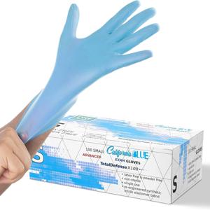 DISPOSABLE BLUE GLOVES 100PK (SMALL) - Image 1