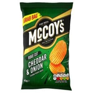 MCCOYS CHEESE & ONION 36X45G (GRAB BAG) - Image 1