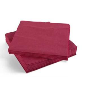 NAPKIN 40CM 2PLY 4FOLD 2000PK (BURGUNDY) NAPKIN 40CM 2PLY 4FOLD 2000PK (BURGUNDY) - Image 1