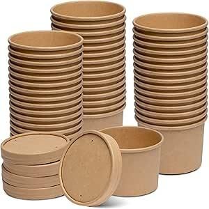 SOUP CARTONS & LIDS 12OZ 25PK - Image 1