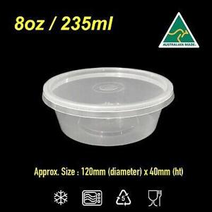8OZ MICROWAVE CONTAINER & LIDS 50PK