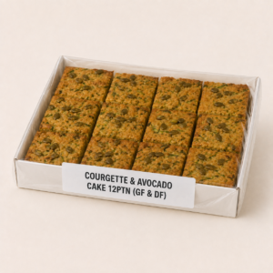 Courgette & avocado cake 12ptn (GF & DF)