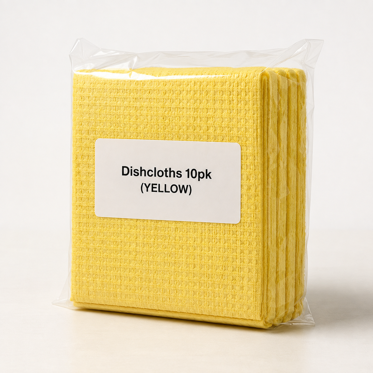 Dishcloths 10pk (YELLOW) Dishcloths 10pk (YELLOW) - Image 1