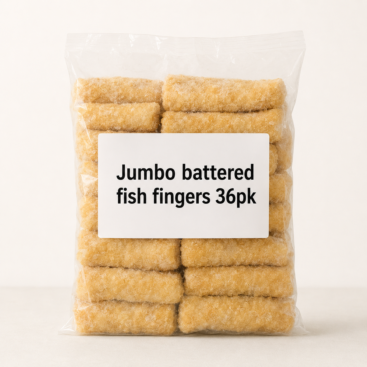 Jumbo battered fish fingers 36pk Jumbo battered fish fingers 36pk - Image 1