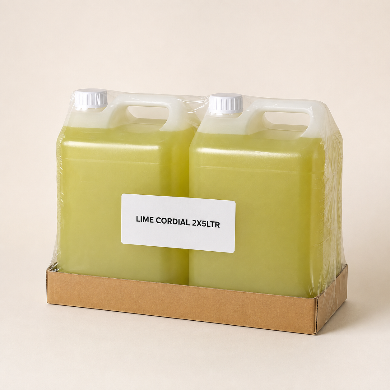 Lime cordial 2x5ltr Lime cordial 2x5ltr - Image 1
