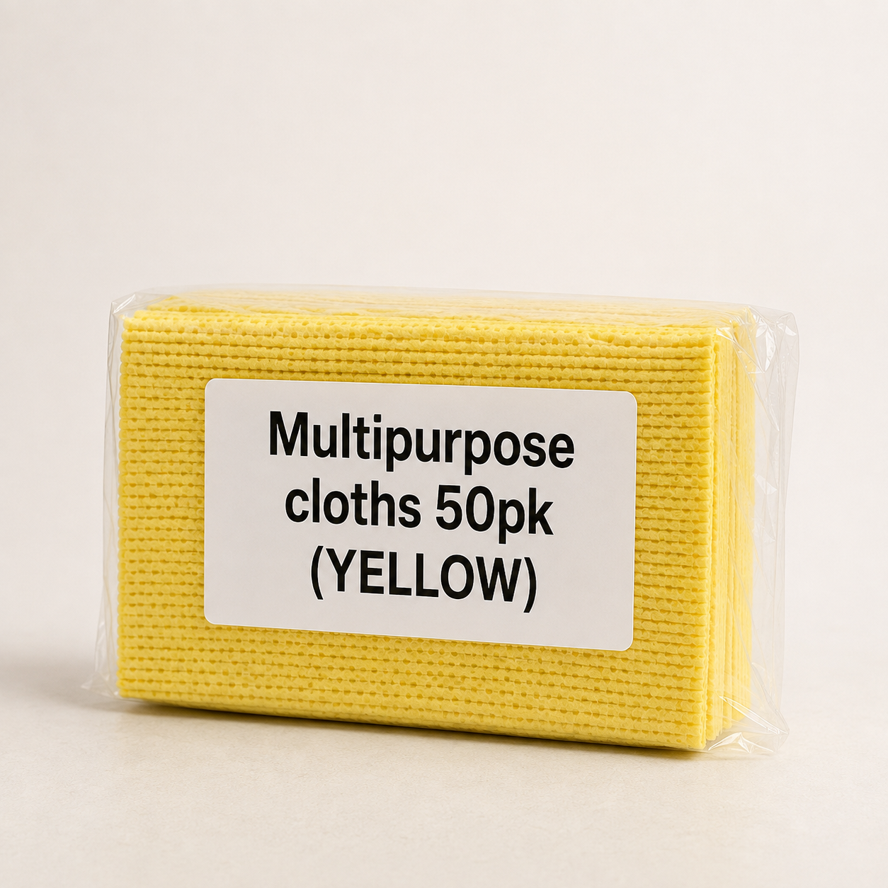 Multipurpose cloths 50pk (YELLOW) Multipurpose cloths 50pk (YELLOW) - Image 1
