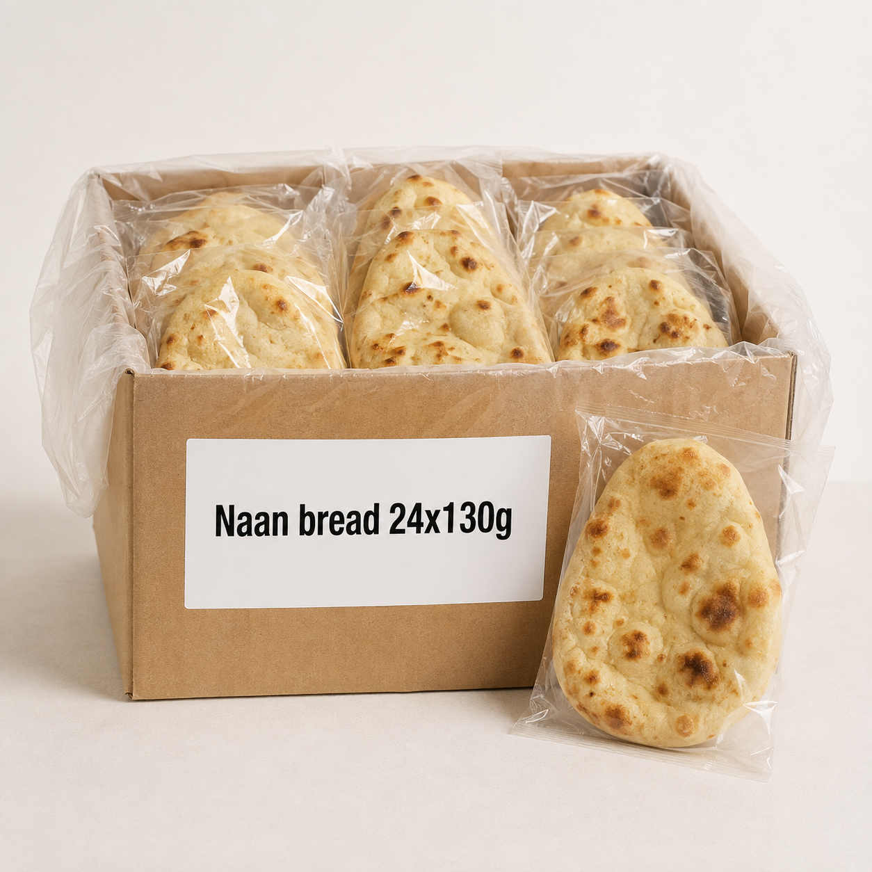 Naan bread 24x130g Naan bread 24x130g - Image 1