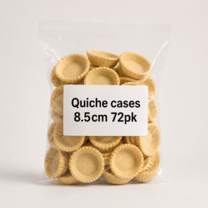 Quiche cases 8.5cm 72pk