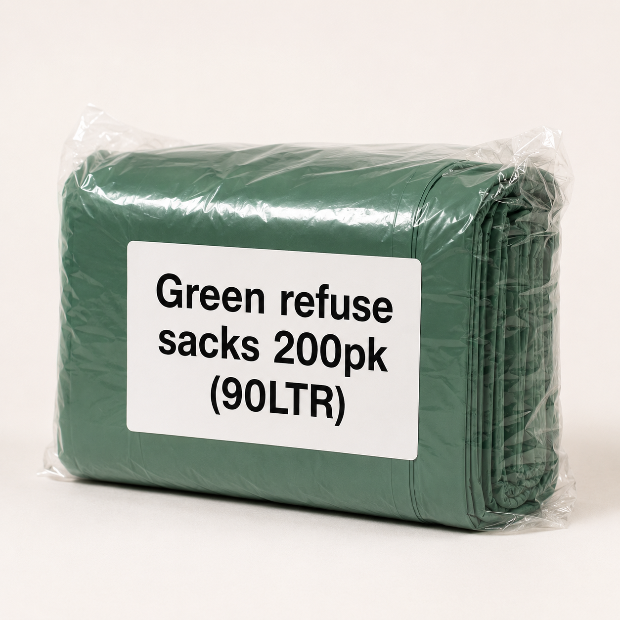 Green refuse sacks 200pk (90LTR) Green refuse sacks 200pk (90LTR) - Image 1