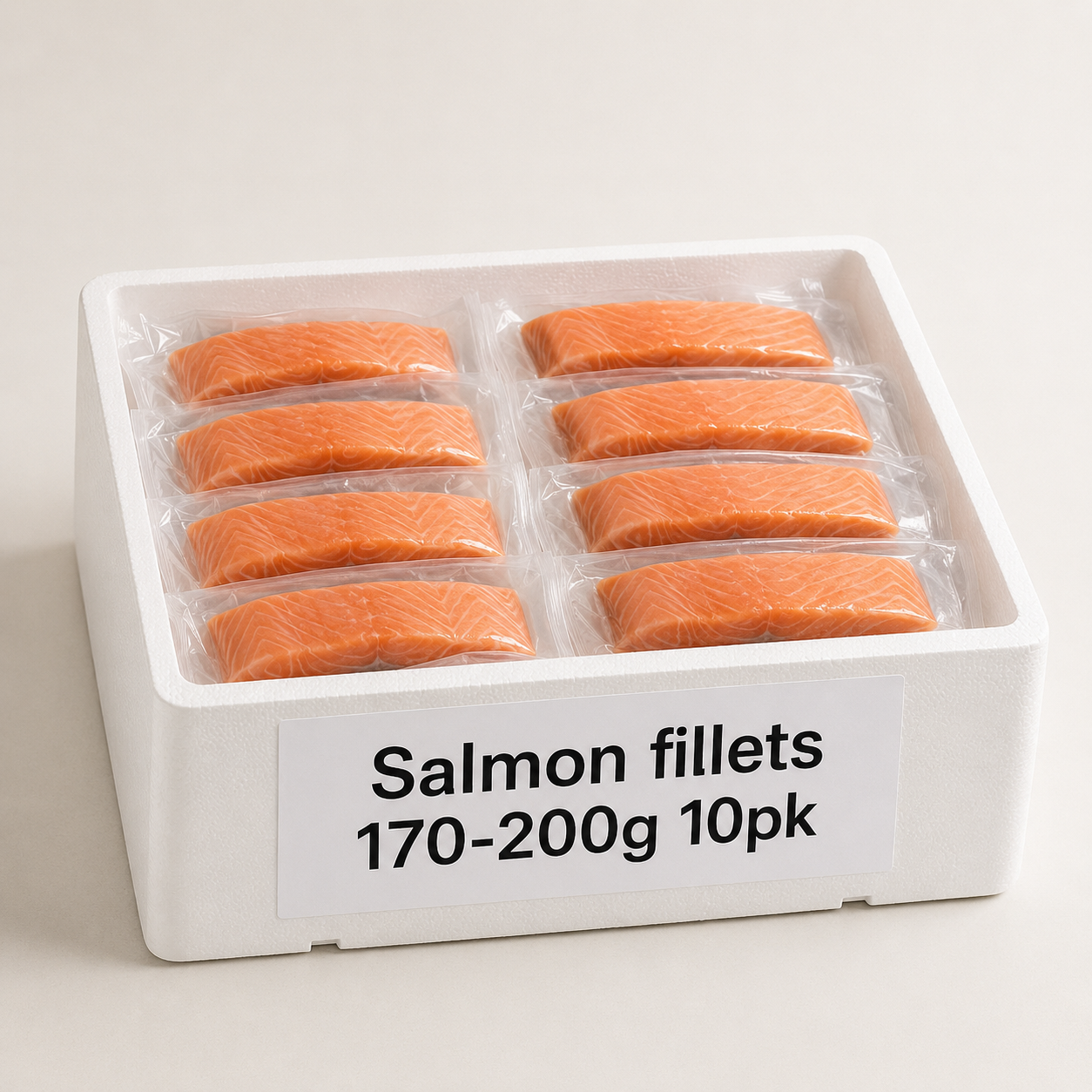 Salmon fillets 170-200g 10pk Salmon fillets 170-200g 10pk - Image 1