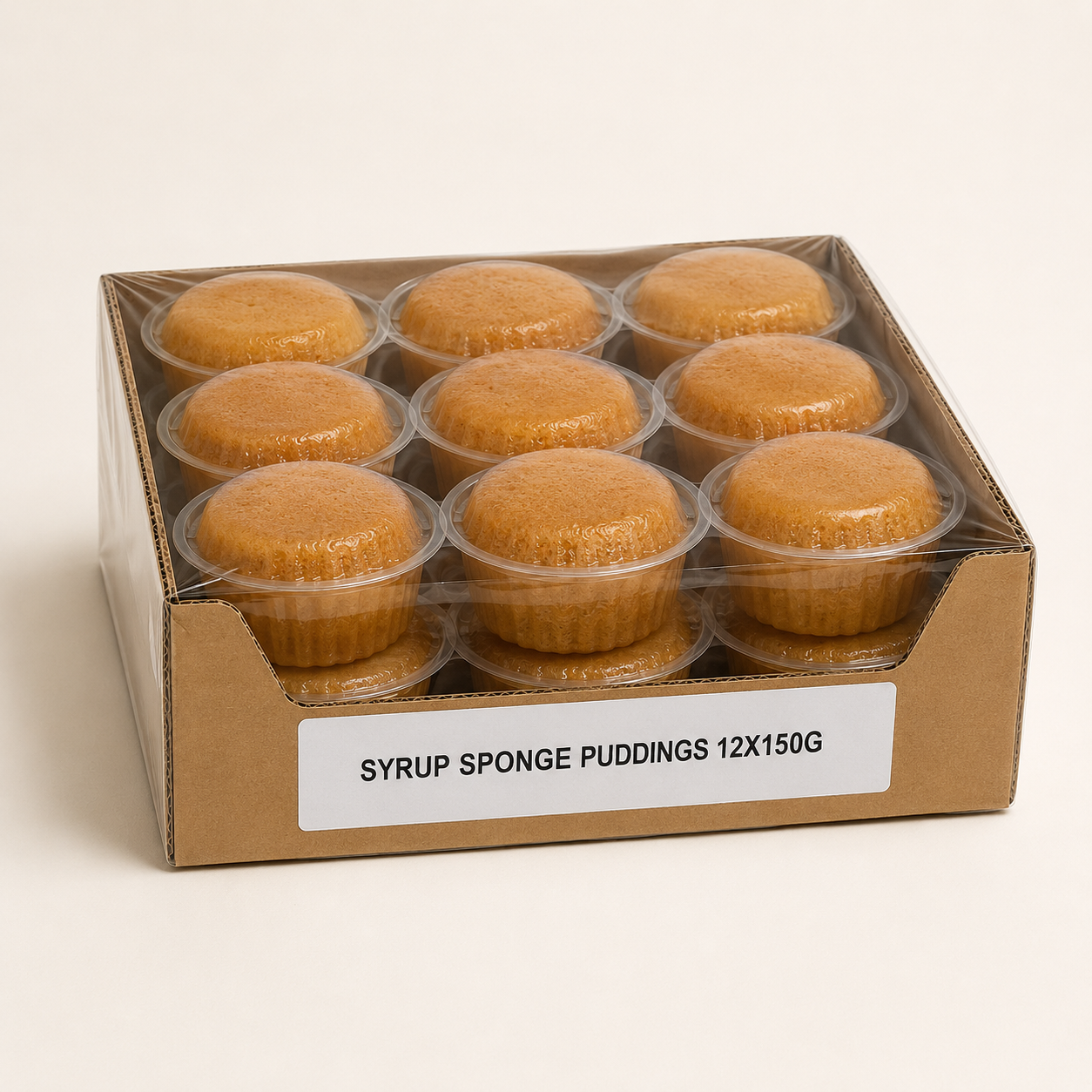 Syrup sponge puddings 12x150g Syrup sponge puddings 12x150g - Image 1