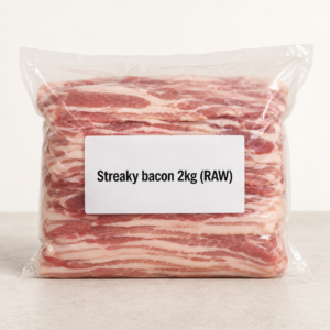 Streaky bacon 2kg (RAW)