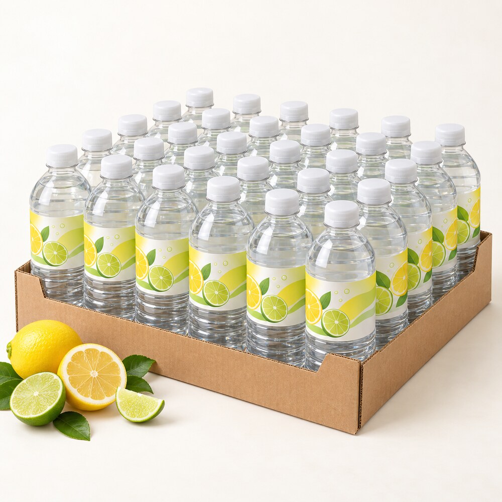 flavoured-water-lemon-lime Flavoured water 24x500ml (LEMON & LIME) - Image 1